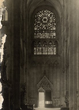 <em>"Cathedral, Amiens, France, n.d."</em>. Bw photographic print 5x7in, 5 x 7 in. Brooklyn Museum, Goodyear. (Photo: Brooklyn Museum, S03i1205v01.jpg