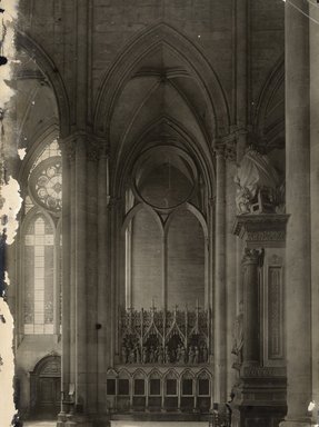 <em>"Cathedral, Amiens, France, n.d."</em>. Bw photographic print 5x7in, 5 x 7 in. Brooklyn Museum, Goodyear. (Photo: Brooklyn Museum, S03i1207v01.jpg