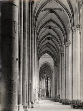 <em>"Cathedral, Amiens, France, n.d."</em>. Bw photographic print 5x7in, 5 x 7 in. Brooklyn Museum, Goodyear. (Photo: Brooklyn Museum, S03i1209v01.jpg