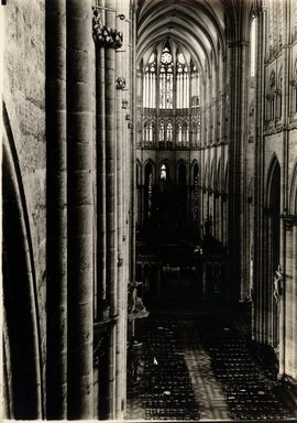 <em>"Cathedral, Amiens, France, n.d."</em>. Bw photographic print 5x7in, 5 x 7 in. Brooklyn Museum, Goodyear. (Photo: Brooklyn Museum, S03i1210v01.jpg