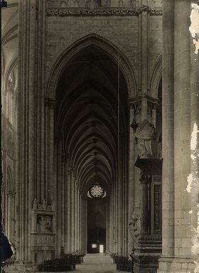 <em>"Cathedral, Amiens, France, n.d."</em>. Bw photographic print 5x7in, 5 x 7 in. Brooklyn Museum, Goodyear. (Photo: Brooklyn Museum, S03i1214v01.jpg