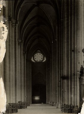 <em>"Cathedral, Amiens, France, n.d."</em>. Bw photographic print 5x7in, 5 x 7 in. Brooklyn Museum, Goodyear. (Photo: Brooklyn Museum, S03i1216v01.jpg