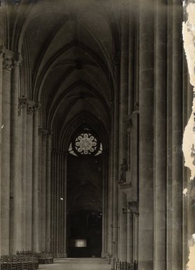 <em>"Cathedral, Amiens, France, n.d."</em>. Bw photographic print 5x7in, 5 x 7 in. Brooklyn Museum, Goodyear. (Photo: Brooklyn Museum, S03i1217v01.jpg
