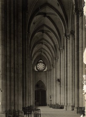 <em>"Cathedral, Amiens, France, n.d."</em>. Bw photographic print 5x7in, 5 x 7 in. Brooklyn Museum, Goodyear. (Photo: Brooklyn Museum, S03i1218v01.jpg