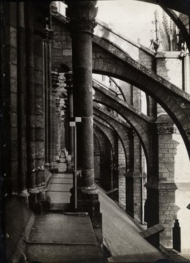 <em>"Cathedral [?], Amiens, France, n.d."</em>. Bw photographic print 5x7in, 5 x 7 in. Brooklyn Museum, Goodyear. (Photo: Brooklyn Museum, S03i1220v01.jpg