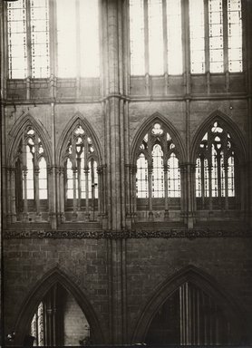 <em>"Cathedral [?], Amiens, France, n.d."</em>. Bw photographic print 5x7in, 5 x 7 in. Brooklyn Museum, Goodyear. (Photo: Brooklyn Museum, S03i1223v01.jpg