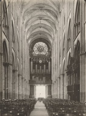 <em>"Cathedral [?], Rouen, France, n.d."</em>. Bw photographic print 5x7in, 5 x 7 in. Brooklyn Museum, Goodyear. (Photo: Brooklyn Museum, S03i1247v01.jpg