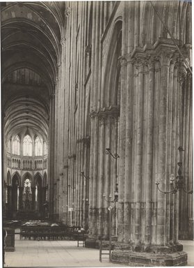 <em>"Cathedral [?], Rouen, France, n.d."</em>. Bw photographic print 5x7in, 5 x 7 in. Brooklyn Museum, Goodyear. (Photo: Brooklyn Museum, S03i1249v01.jpg