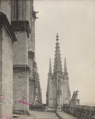 <em>"St. Ouen, Rouen, France, n.d."</em>. Bw photographic print 5x7in, 5 x 7 in. Brooklyn Museum, Goodyear. (Photo: Brooklyn Museum, S03i1250v01.jpg