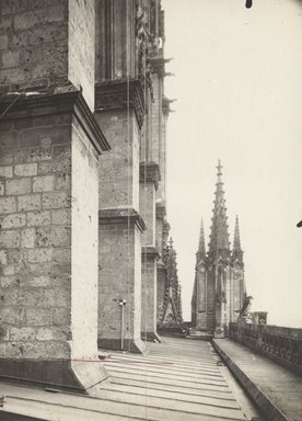 <em>"St. Ouen, Rouen, France, n.d."</em>. Bw photographic print 5x7in, 5 x 7 in. Brooklyn Museum, Goodyear. (Photo: Brooklyn Museum, S03i1253v01.jpg