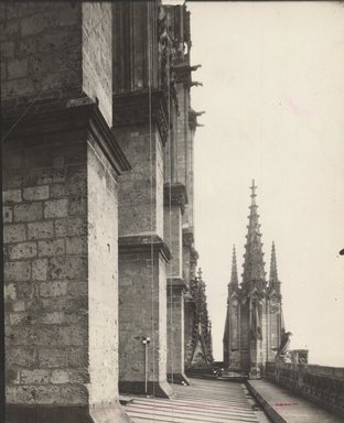 <em>"St. Ouen, Rouen, France, n.d."</em>. Bw photographic print 5x7in, 5 x 7 in. Brooklyn Museum, Goodyear. (Photo: Brooklyn Museum, S03i1254v01.jpg