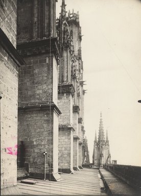 <em>"St. Ouen, Rouen, France, n.d."</em>. Bw photographic print 5x7in, 5 x 7 in. Brooklyn Museum, Goodyear. (Photo: Brooklyn Museum, S03i1257v01.jpg