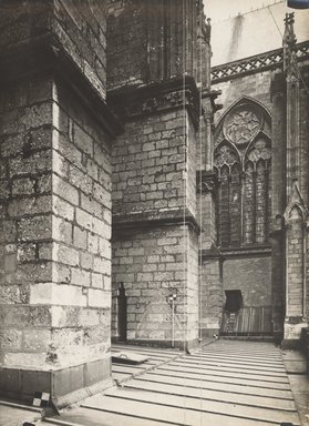 <em>"St. Ouen, Rouen, France, n.d."</em>. Bw photographic print 5x7in, 5 x 7 in. Brooklyn Museum, Goodyear. (Photo: Brooklyn Museum, S03i1259v01.jpg