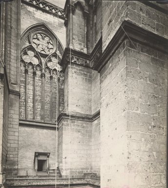 <em>"St. Ouen, Rouen, France, n.d."</em>. Bw photographic print 5x7in, 5 x 7 in. Brooklyn Museum, Goodyear. (Photo: Brooklyn Museum, S03i1261v01.jpg