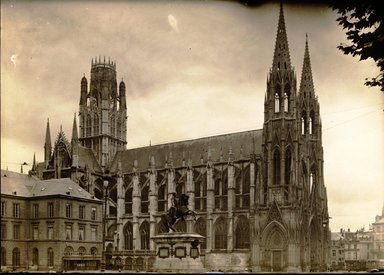 <em>"St. Ouen, Rouen, France, n.d."</em>. Bw photographic print 5x7in, 5 x 7 in. Brooklyn Museum, Goodyear. (Photo: Brooklyn Museum, S03i1262v01a.jpg