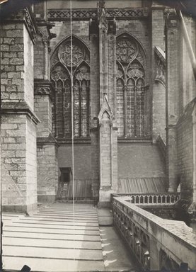 <em>"St. Ouen, Rouen, France, n.d."</em>. Bw photographic print 5x7in, 5 x 7 in. Brooklyn Museum, Goodyear. (Photo: Brooklyn Museum, S03i1265v01.jpg