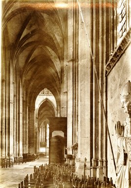 <em>"Cathedral [?], Rouen, France, n.d."</em>. Bw photographic print 5x7in, 5 x 7 in. Brooklyn Museum, Goodyear. (Photo: Brooklyn Museum, S03i1268v01a.jpg