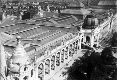 <em>"Paris Exposition: Palace of Metallurgy and Mines, Paris, France, 1900"</em>, 1900. Glass negative 5x7in, 5 x 7 in. Brooklyn Museum, Goodyear. (Photo: Brooklyn Museum, S03i1434n01a.jpg