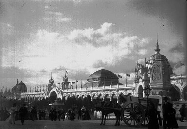 <em>"Paris Exposition: Palace of National Manufactures, Paris, France, 1900"</em>, 1900. Glass negative 5x7in, 5 x 7 in. Brooklyn Museum, Goodyear. (Photo: Brooklyn Museum, S03i1436n01a.jpg