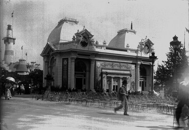 <em>"Paris Exposition: Palace of National Manufactures, Paris, France, 1900"</em>, 1900. Glass negative 5x7in, 5 x 7 in. Brooklyn Museum, Goodyear. (Photo: Brooklyn Museum, S03i1437n01a.jpg