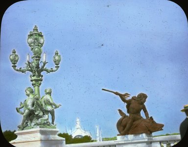 <em>"Paris Exposition: Pont Alexandre III, Paris, France, 1900"</em>, 1900. Lantern slide 3.25x4in, 3.25 x 4 in. Brooklyn Museum, Goodyear. (Photo: Brooklyn Museum, S03i1458l01.jpg