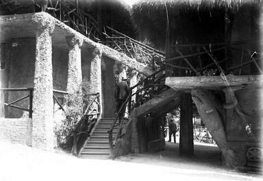 <em>"Paris Exposition: Trocadero Gardens [Pavillon du Dahomey], Paris, France, 1900"</em>, 1900. Glass negative 5x7in, 5 x 7 in. Brooklyn Museum, Goodyear. (Photo: Brooklyn Museum, S03i1473n01a.jpg