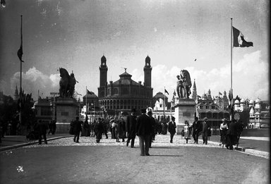 <em>"Paris Exposition: Trocadero Palace, Paris, France, 1900"</em>, 1900. Glass negative 5x7in, 5 x 7 in. Brooklyn Museum, Goodyear. (Photo: Brooklyn Museum, S03i1478n01a.jpg