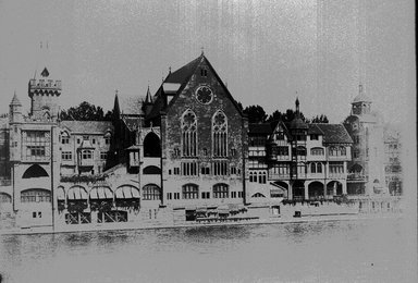 <em>"Paris Exposition: Vieux Paris (Old Paris), Paris, France, 1900"</em>, 1900. Glass negative 5x7in, 5 x 7 in. Brooklyn Museum, Goodyear. (Photo: Brooklyn Museum, S03i1496n01a.jpg