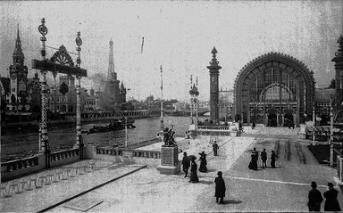 <em>"Paris Exposition: Palace of Horticulture and German Pavilion, Paris, France, 1900"</em>, 1900. Glass negative 3.25x4.25in, 3.25 x 4.25 in. Brooklyn Museum, Goodyear. (Photo: Brooklyn Museum, S03i1538n01a.jpg