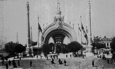 <em>"Paris Exposition: Place de la Concorde, Paris, France, 1900"</em>, 1900. Glass negative 3.25x4.25in, 3.25 x 4.25 in. Brooklyn Museum, Goodyear. (Photo: Brooklyn Museum, S03i1547n01a.jpg