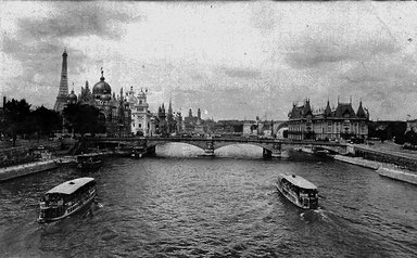 <em>"Paris Exposition: Pont des Invalides, Paris, France, 1900"</em>, 1900. Glass negative 3.25x4.25in, 3.25 x 4.25 in. Brooklyn Museum, Goodyear. (Photo: Brooklyn Museum, S03i1550n01a.jpg