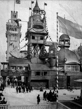 <em>"Paris Exposition: Swedish Pavilion, Paris, France, 1900"</em>, 1900. Glass negative 3.25x4.25in, 3.25 x 4.25 in. Brooklyn Museum, Goodyear. (Photo: Brooklyn Museum, S03i1555n01a.jpg