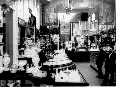 <em>"Paris Exposition: interior view [Baccarat nef], Paris, France, 1900"</em>, 1900. Glass negative 3.25x4.25in, 3.25 x 4.25 in. Brooklyn Museum, Goodyear. (Photo: Brooklyn Museum, S03i1561n01a.jpg