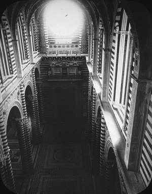 <em>"Cathedral, Siena, Italy, 1901"</em>, 1901. Lantern slide 3.25x4in, 3.25 x 4 in. Brooklyn Museum, Goodyear. (Photo: Brooklyn Museum, S03i1626l01.jpg