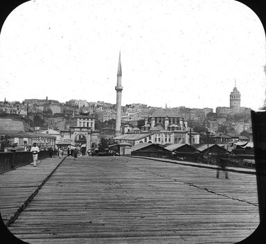 <em>"Galata, Istanbul, Turkey, 1903"</em>, 1903. Lantern slide 3.25x4in, 3.25 x 4 in. Brooklyn Museum, Goodyear. (Photo: Brooklyn Museum, S03i1675l01.jpg