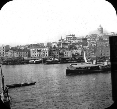 <em>"Harbor, Istanbul, Turkey, 1903"</em>, 1903. Lantern slide 3.25x4in, 3.25 x 4 in. Brooklyn Museum, Goodyear. (Photo: Brooklyn Museum, S03i1682l01.jpg