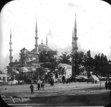 <em>"Mosque of Ahmed I, Istanbul, Turkey, 1903"</em>, 1903. Lantern slide 3.25x4in, 3.25 x 4 in. Brooklyn Museum, Goodyear. (Photo: Brooklyn Museum, S03i1694l01.jpg