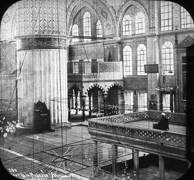 <em>"Mosque of Ahmed I, Istanbul, Turkey, 1903"</em>, 1903. Lantern slide 3.25x4in, 3.25 x 4 in. Brooklyn Museum, Goodyear. (Photo: Brooklyn Museum, S03i1696l01.jpg