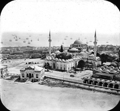 <em>"Mosque of Bayezid II, Istanbul, Turkey, 1903"</em>, 1903. Lantern slide 3.25x4in, 3.25 x 4 in. Brooklyn Museum, Goodyear. (Photo: Brooklyn Museum, S03i1698l01.jpg