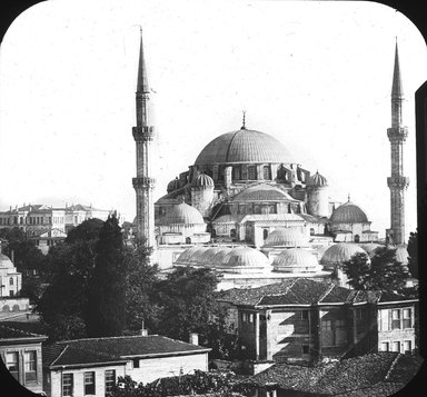 <em>"Mosque of Mohammed II, Istanbul, Turkey, 1903"</em>, 1903. Lantern slide 3.25x4in, 3.25 x 4 in. Brooklyn Museum, Goodyear. (Photo: Brooklyn Museum, S03i1703l01.jpg