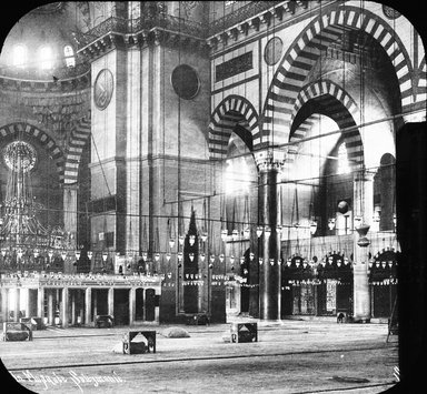 <em>"Mosque of Soliman, Istanbul, Turkey, 1903"</em>, 1903. Lantern slide 3.25x4in, 3.25 x 4 in. Brooklyn Museum, Goodyear. (Photo: Brooklyn Museum, S03i1709l01.jpg