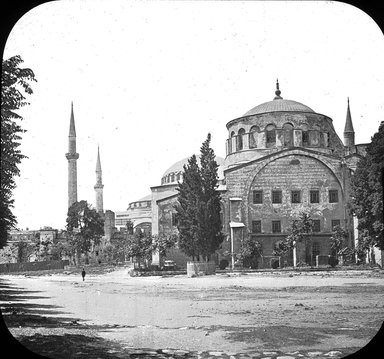 <em>"Mosque of St. Catherine [revised: St. Irene or Hagia Irene], Istanbul, Turkey, 1903"</em>, 1903. Lantern slide 3.25x4in, 3.25 x 4 in. Brooklyn Museum, Goodyear. (Photo: Brooklyn Museum, S03i1710l01.jpg