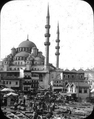 <em>"Mosque of Yenane Jami, Istanbul, Turkey, 1903"</em>, 1903. Lantern slide 3.25x4in, 3.25 x 4 in. Brooklyn Museum, Goodyear. (Photo: Brooklyn Museum, S03i1715l01.jpg