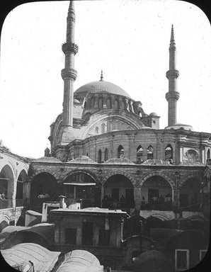 <em>"Nuri Osmaniyeh Jami, Istanbul, Turkey, 1903"</em>, 1903. Lantern slide 3.25x4in, 3.25 x 4 in. Brooklyn Museum, Goodyear. (Photo: Brooklyn Museum, S03i1731l01.jpg