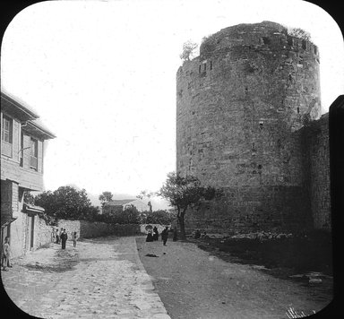 <em>"Seven Towers, Istanbul, Turkey, 1903"</em>, 1903. Lantern slide 3.25x4in, 3.25 x 4 in. Brooklyn Museum, Goodyear. (Photo: Brooklyn Museum, S03i1744l01.jpg