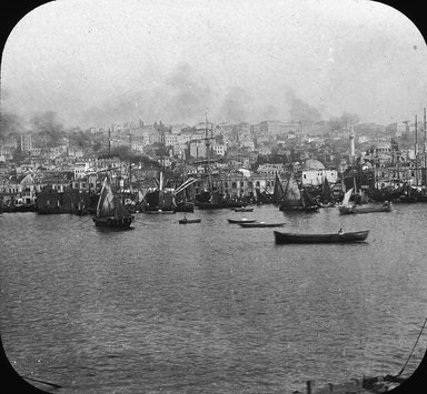 <em>"Harbor, Istanbul, Turkey, 1903"</em>, 1903. Lantern slide 3.25x4in, 3.25 x 4 in. Brooklyn Museum, Goodyear. (Photo: Brooklyn Museum, S03i1785l01.jpg