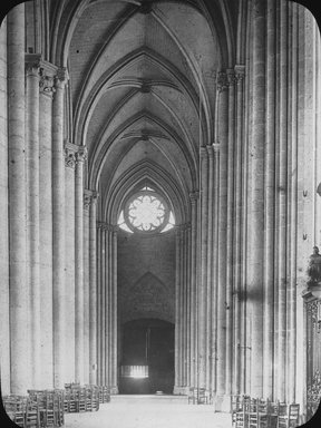 <em>"Cathedral, Amiens, France, 1905"</em>, 1905. Lantern slide 3.25x4in, 3.25 x 4 in. Brooklyn Museum, Goodyear. (Photo: Brooklyn Museum, S03i1790l01.jpg