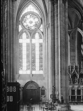 <em>"Cathedral, Amiens, France, 1907"</em>, 1907. Lantern slide 3.25x4in, 3.25 x 4 in. Brooklyn Museum, Goodyear. (Photo: Brooklyn Museum, S03i1816l01.jpg