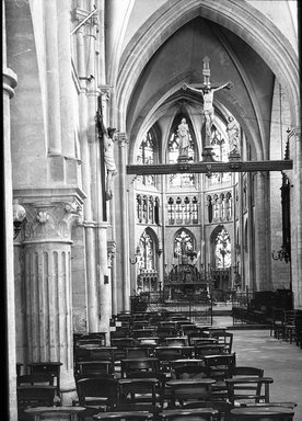 <em>"St. Jacques, Rheims, France, 1907"</em>, 1907. Lantern slide 3.25x4in, 3.25 x 4 in. Brooklyn Museum, Goodyear. (Photo: Brooklyn Museum, S03i1837l01.jpg