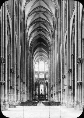 <em>"St. Ouen, Rouen, France, 1910[?]"</em>, 1910[?]. Lantern slide 3.25x4in, 3.25 x 4 in. Brooklyn Museum, Goodyear. (Photo: Brooklyn Museum, S03i1850l01.jpg